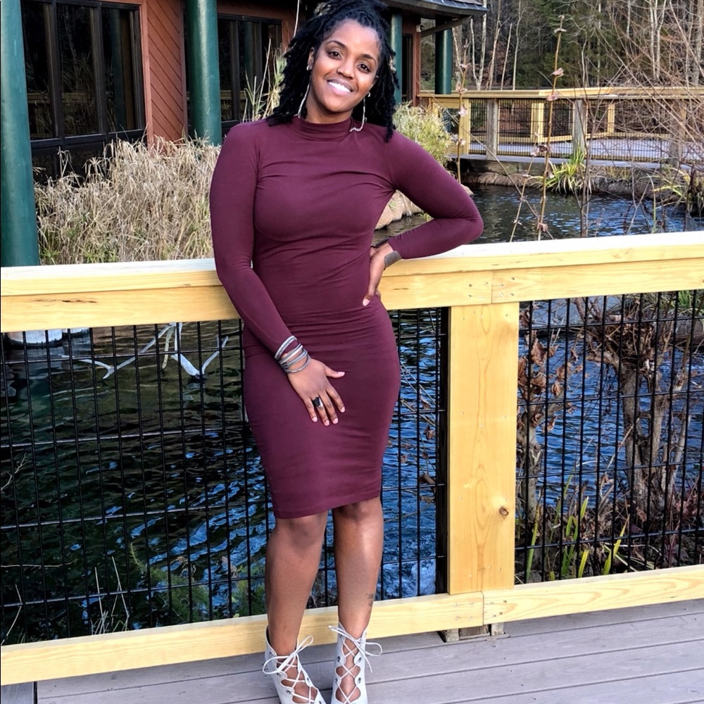 American Apparel Ponte Bodycon Dress